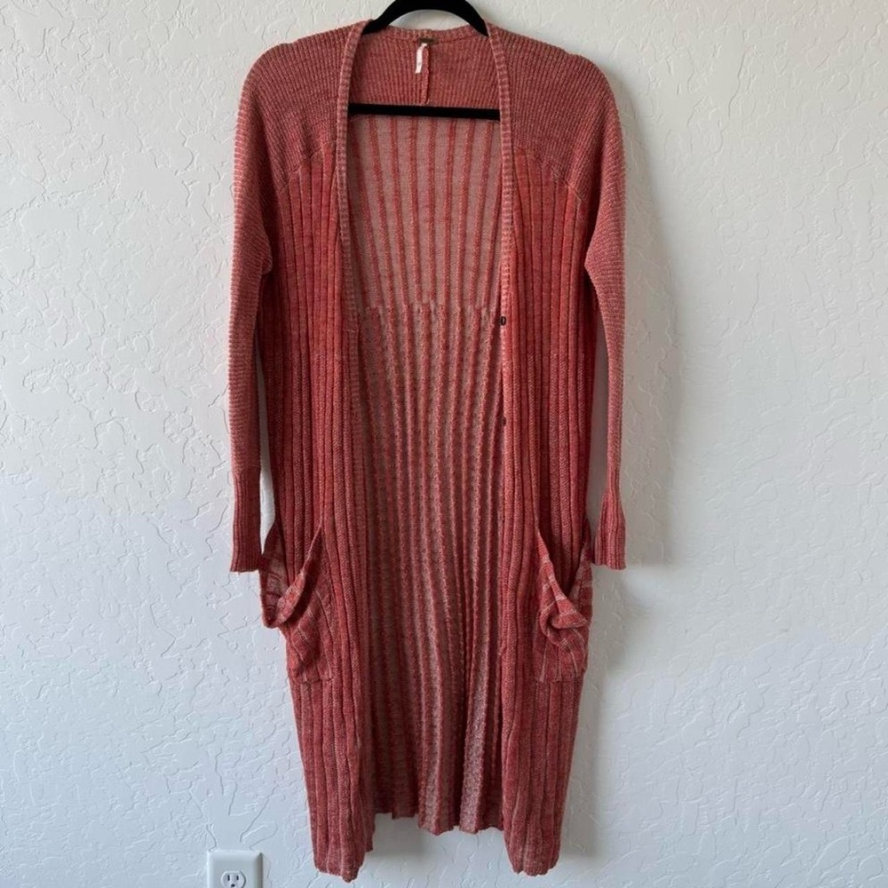 Free People Rust Red Duster Cardigan